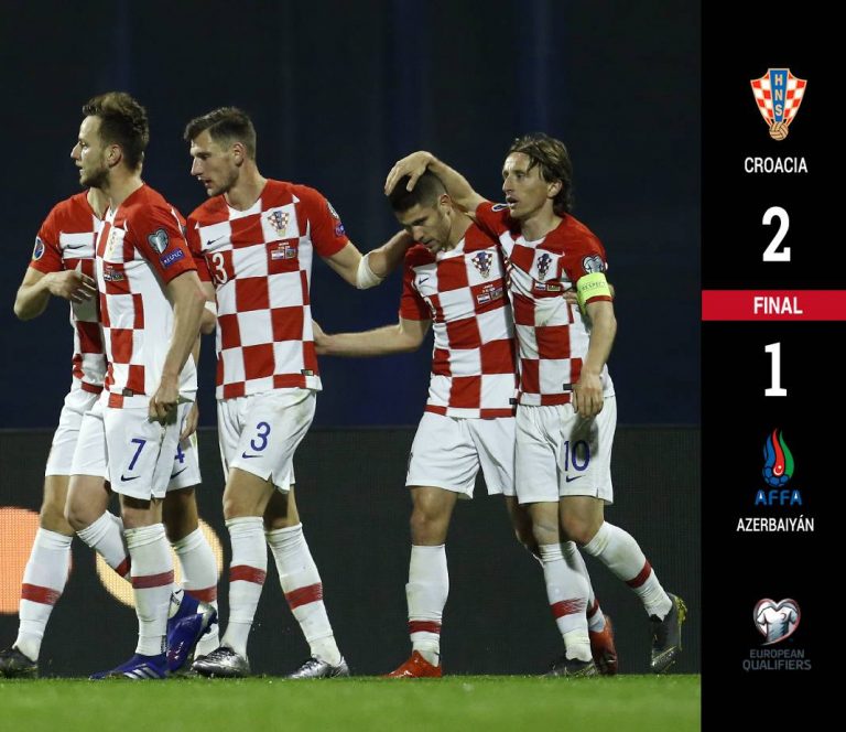 Croacia remonta y vence a Azerbaiyán