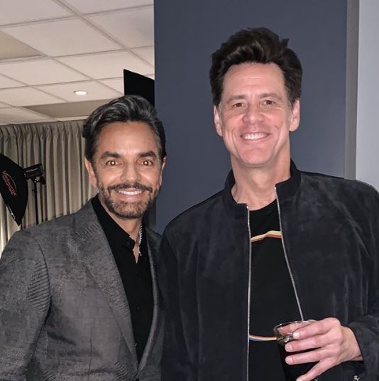 Eugenio Derbez presume fotografía con Jim Carrey en Instagram