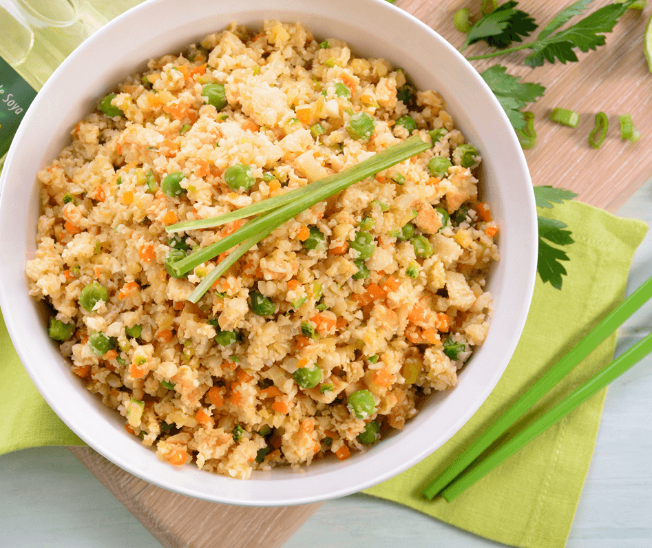 Arroz frito de coliflor