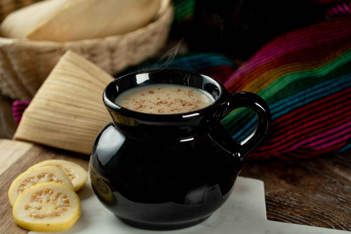 Atole de guayaba y arroz