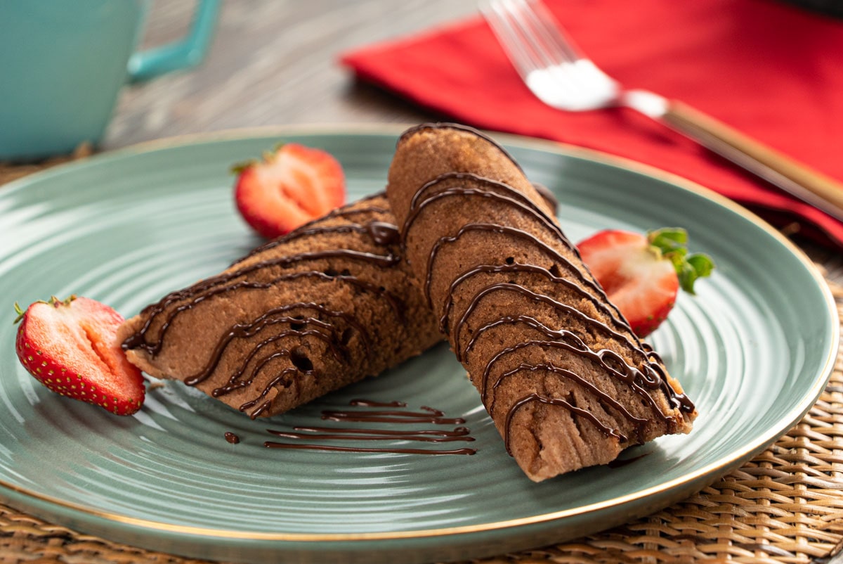 Tamales de chocolate con harina de arroz