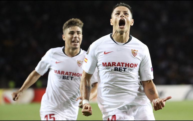 Sevilla debuta con triunfo en la Europa League, con gol del “Chicharito”