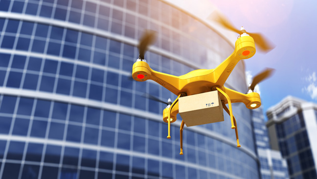 Los drones ya se usan… ¡Para repartir comida!