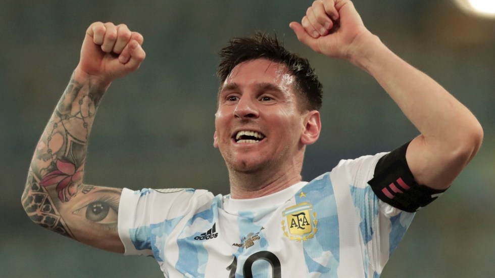 Argentina es campeón de la copa América y Messi lo dedica a Maradona