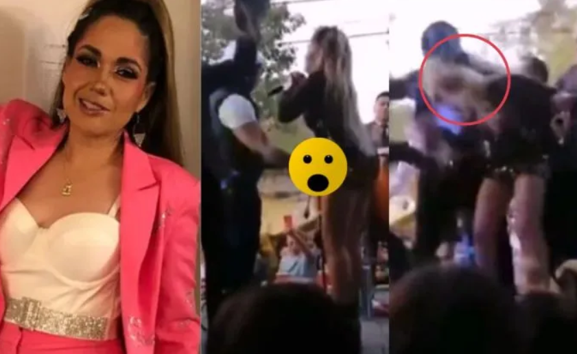 (VIDEO) Nieta de Pedro Infante es agredida en pleno concierto